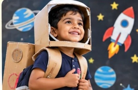 Children exploring nature and the world around them